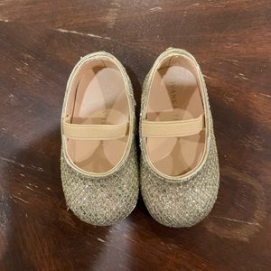 Ivanka Trump Gold sparkle baby shoes